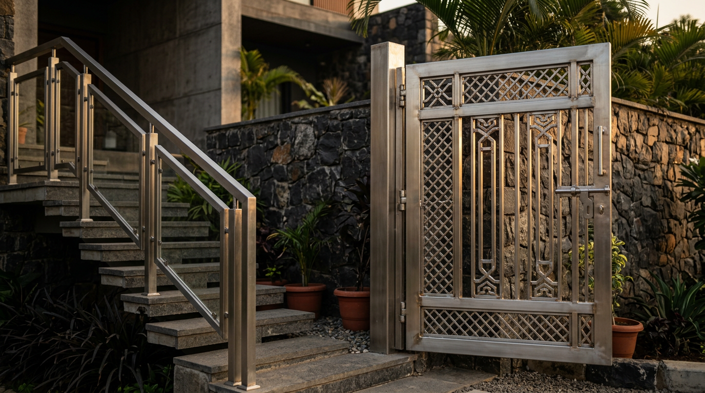 Custom gates and railings fabricated by MNY Fabrications